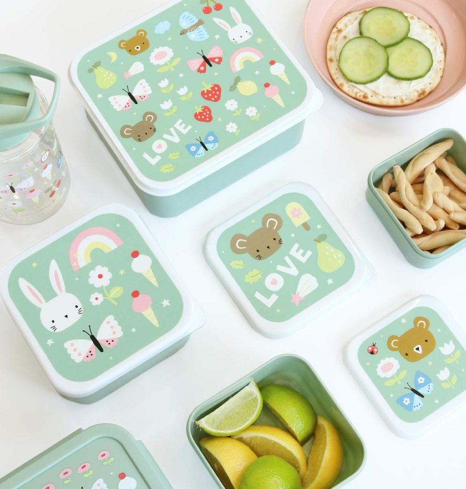 A Little Lovely Company - Set di quattro contenitori per snack - gioia - immagine 5