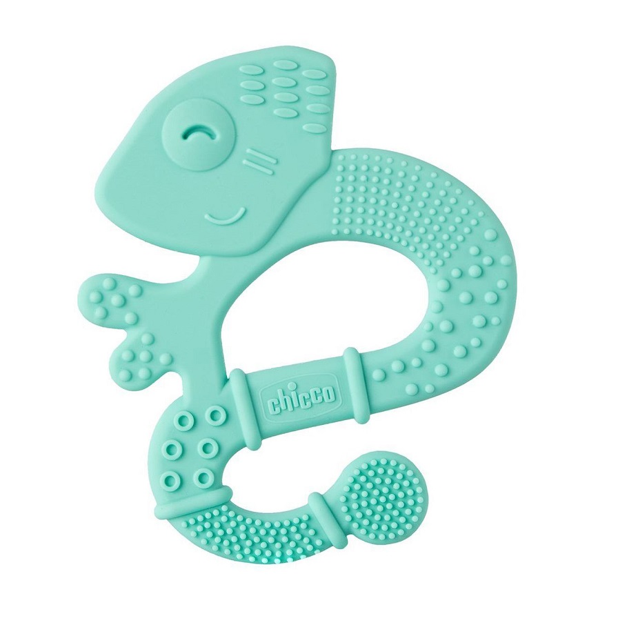 CHICCO Massaggiagengive in silicone Super Soft Chameleon blu 2m+