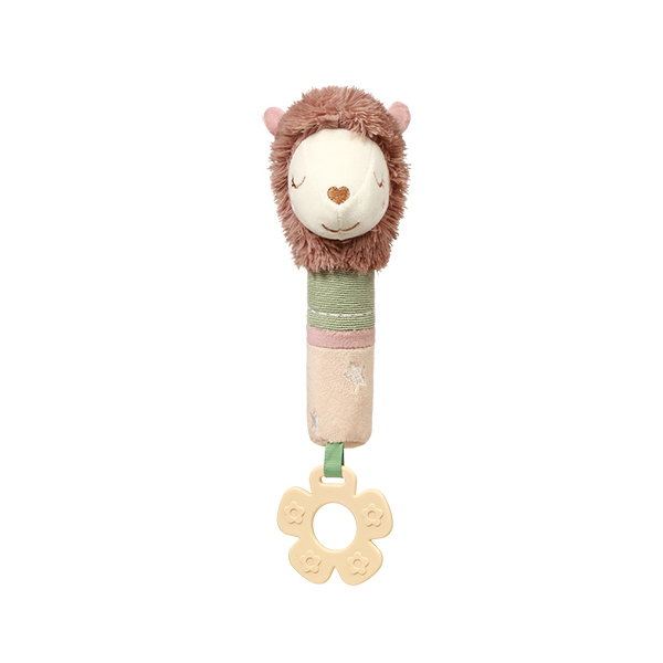 BABYONO Jouet couineur avec anneau de dentition Lama Luna 3m+