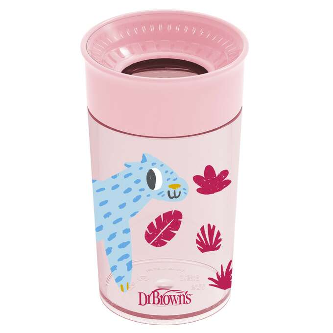 DR.BROWN'S Tasse Cheers Jungle 300 ml 9m+, rose (TC01093) – Image 3