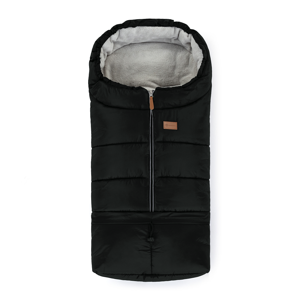PETITE&MARS Ensemble chancelière d’hiver Jibot 3 en 1 + gants pour poussette Jasie Ink Black – Image 6
