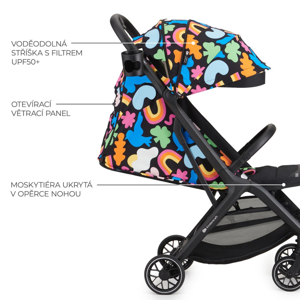 KINDERKRAFT SELECT Passeggino sportivo Nubi 2 Happy shapes - immagine 7