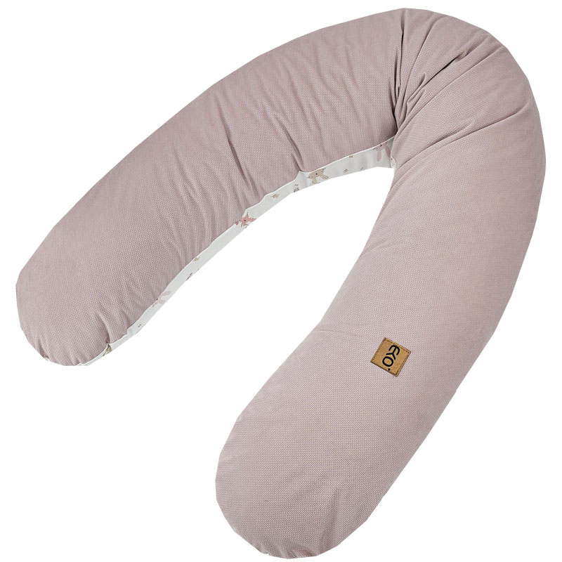 Cuscino da allattamento EKO Velvet Bunny rosa 180 cm - immagine 3