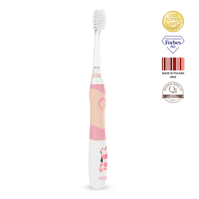 NENO Brosse à dents électrique pour enfants Fratelli - rose 6 ans et plus