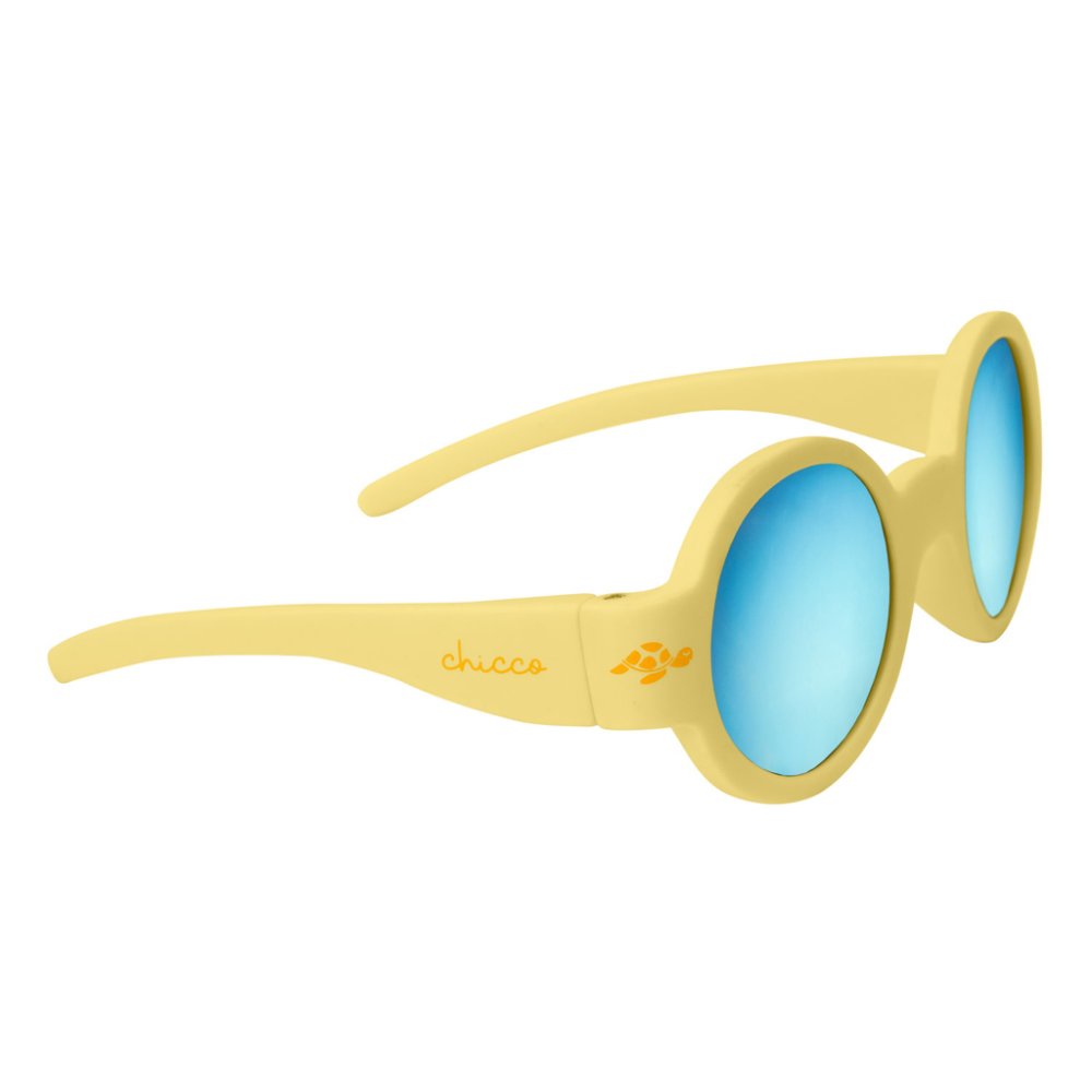 CHICCO Lunettes de soleil jaunes coll. 2025 - verres effet miroir, 0m+ – Image 3