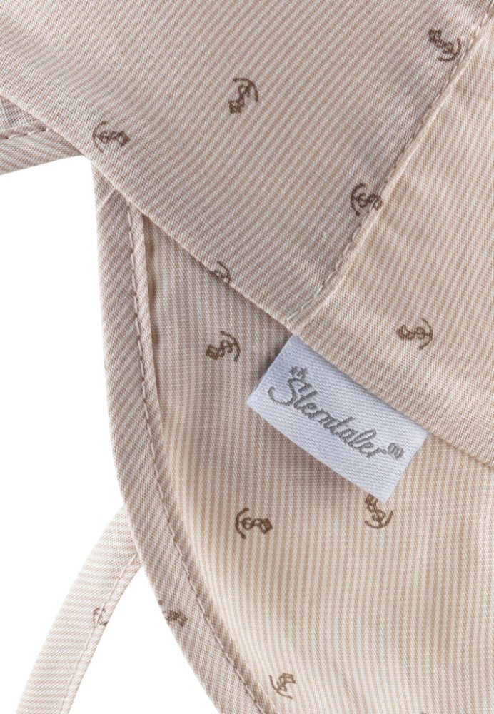STERNTALER Cappellino con visiera e protezione per il collo, con lacci e filtro UV 30, marrone, ancore, bambino, 39 cm-3-4 anni - immagine 5