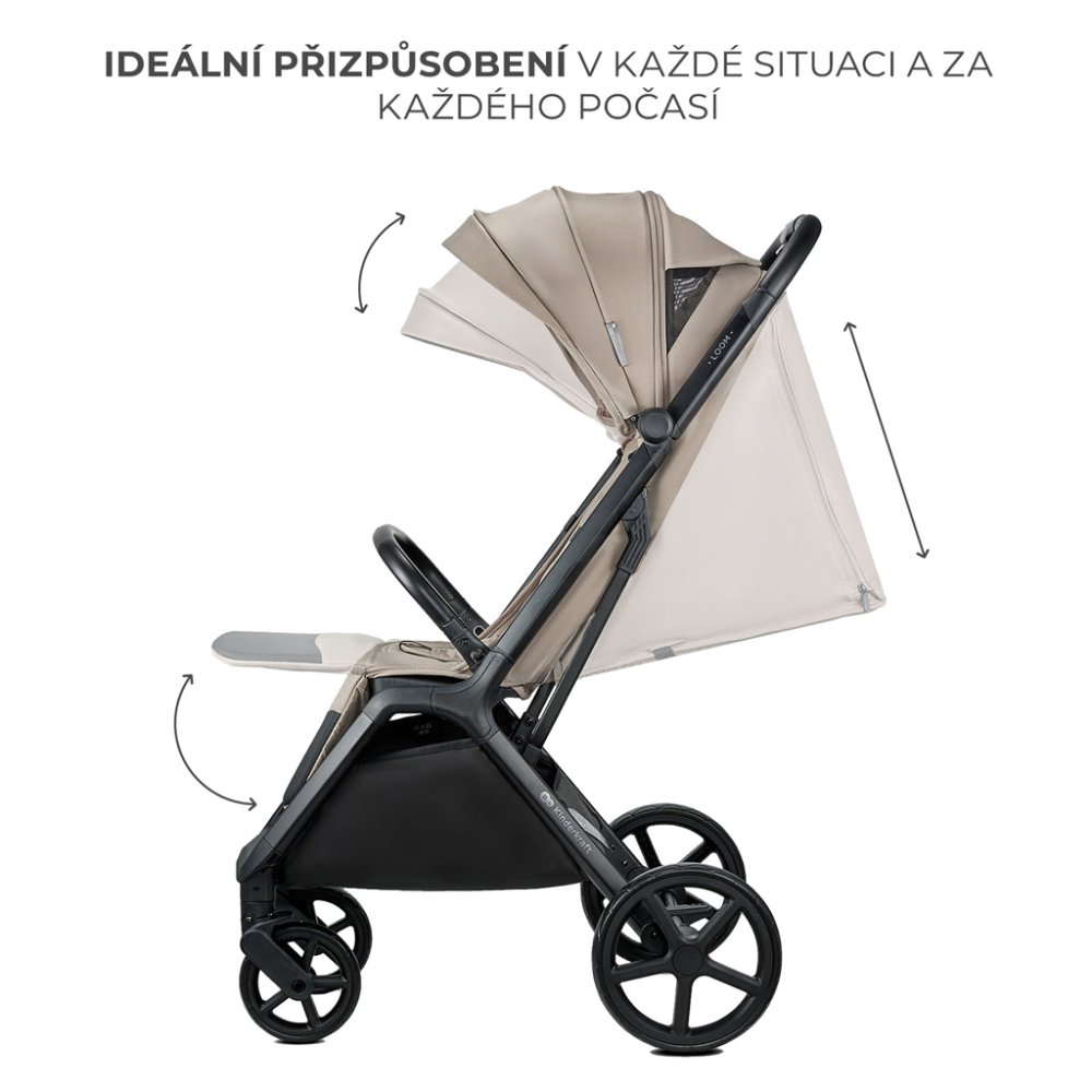 Poussette sport KINDERKRAFT Loom Beige – Image 6
