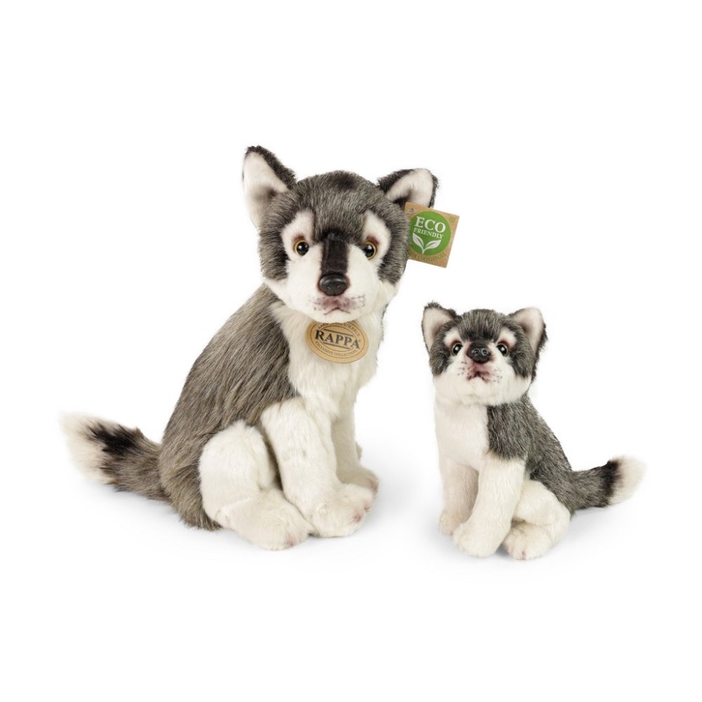 Rappa Lupo di peluche con cucciolo 27cm ECO-FRIENDLY - immagine 3