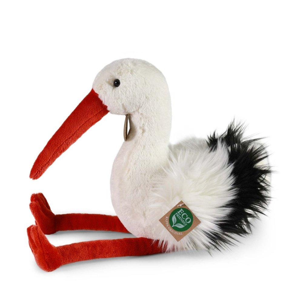 Rappa Peluche cicogna uccello 39 cm ECO-FRIENDLY - immagine 4