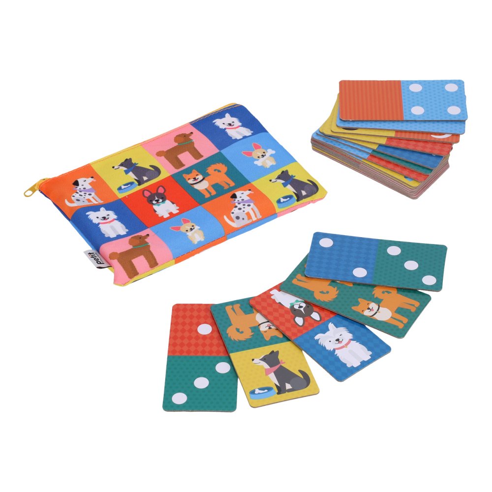 Petit Collage Domino 2in1 cani/numeri