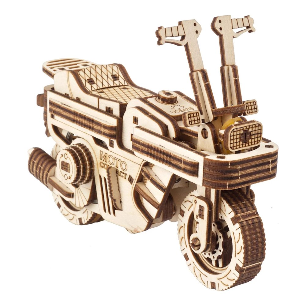 Ugears Puzle Mecánico de Madera 3D Scooter Plegable