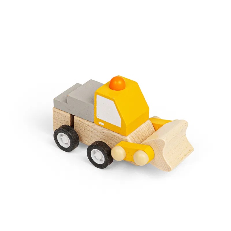 Bigjigs Toys Coche de Construcción con Cuerda Excavadora