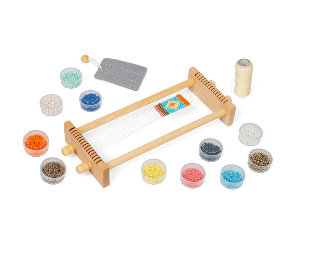 Bigjigs Toys Krosno do nawlekania koralików - obrazek 3