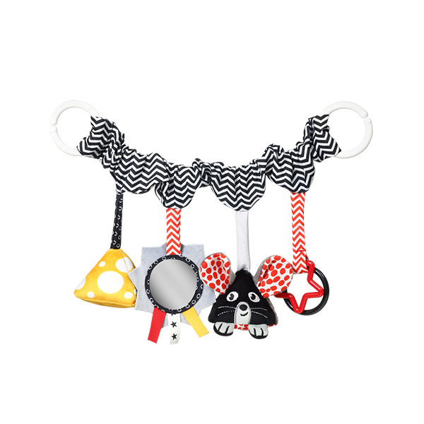 BABYONO Zabawka wisząca multifunkcyjna Cheese and Skip