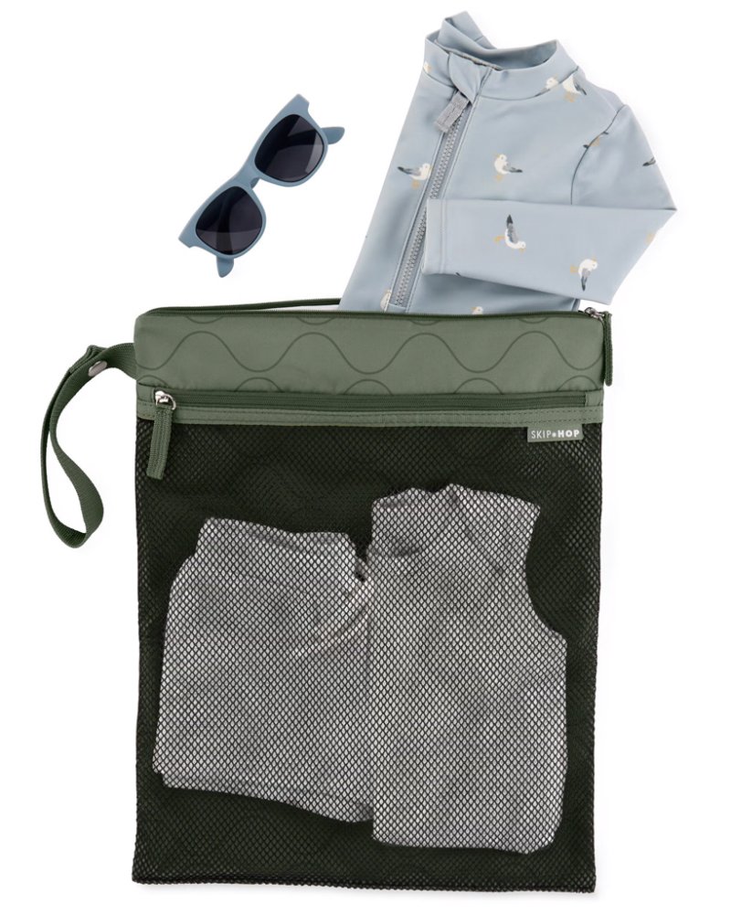 SKIP HOP Wasserdichte Tasche Grab & go Dark sage 30 x 38 cm – Bild 4