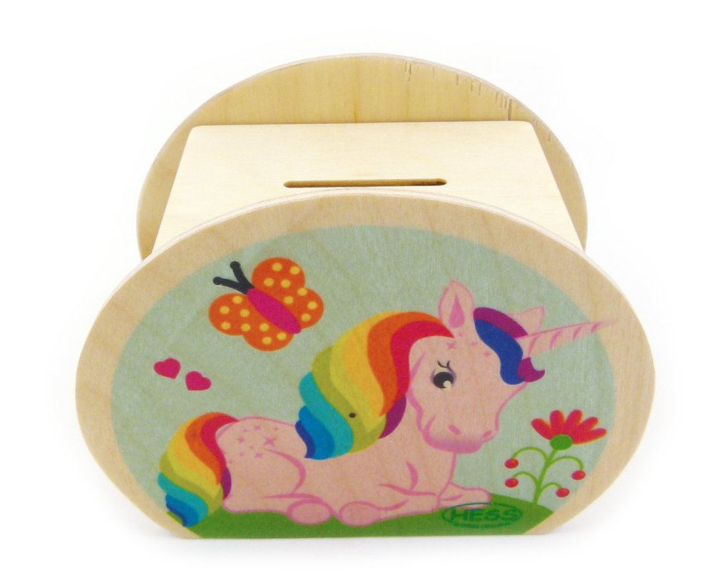 Hess Tirelire en bois licorne