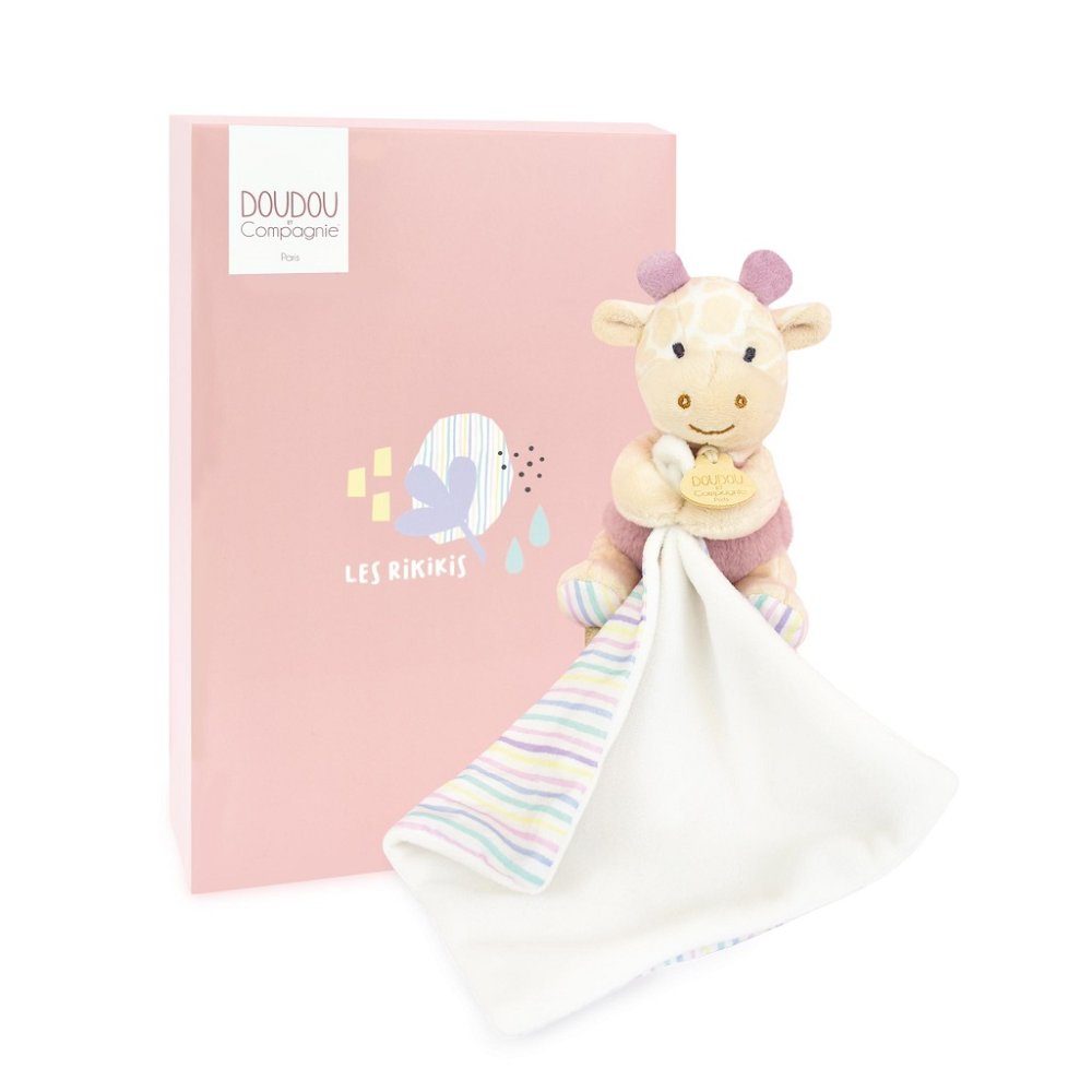 Doudou Pluszowa żyrafa z kocykiem 11 cm