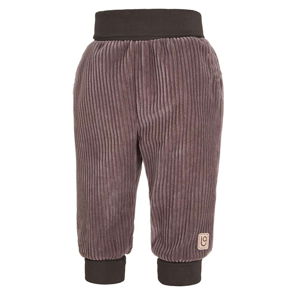 Pantalones de pana con dobladillo - marrón 104