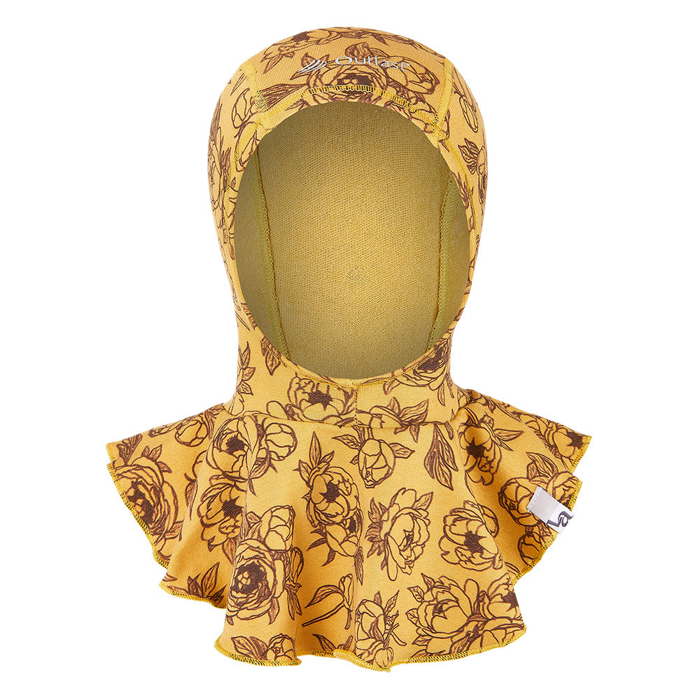 Pasamontañas deslizante ESTAMPADO Outlast® - oliva peonía 4 | 45-48 cm