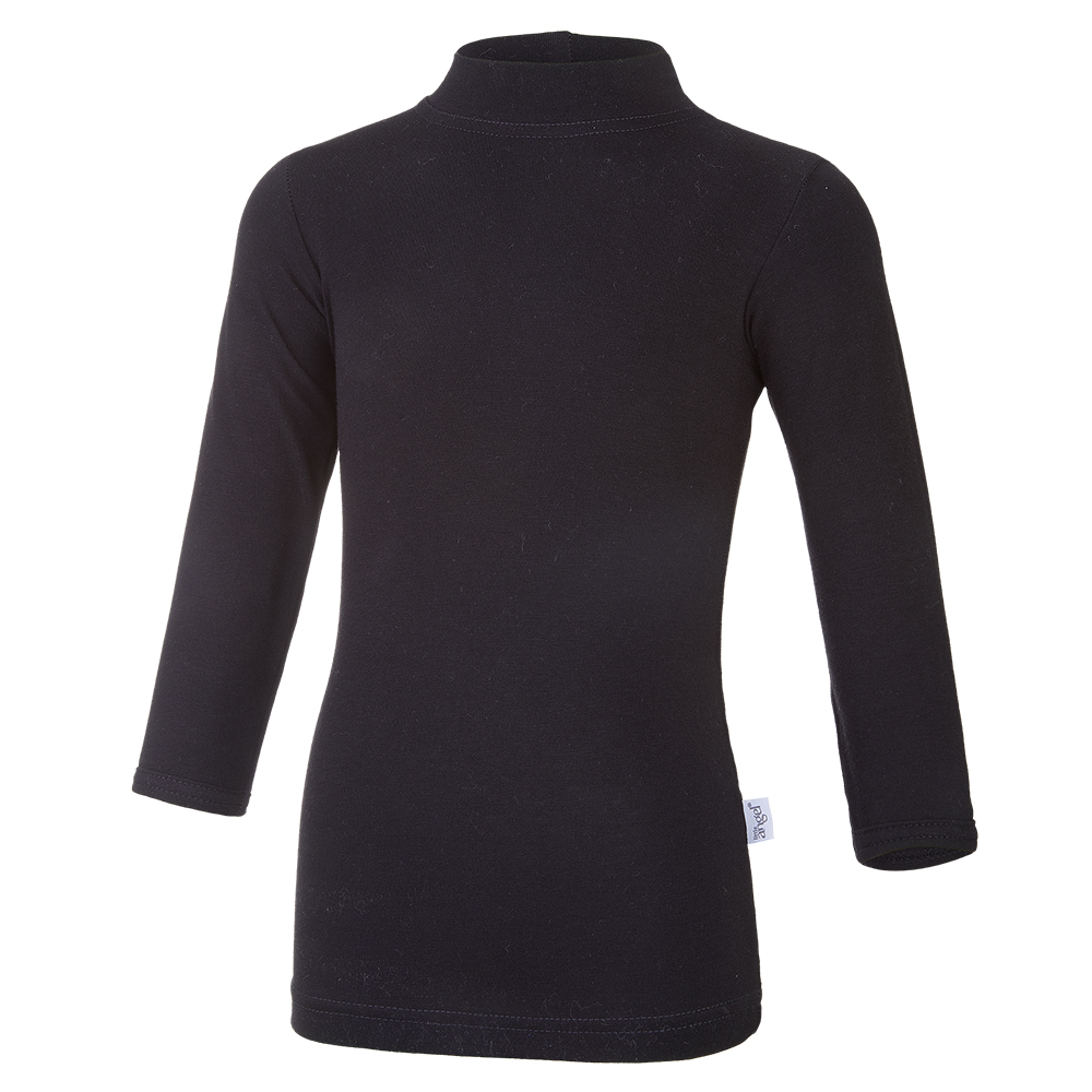 Camiseta fina DR cuello alto Outlast® - negra 104