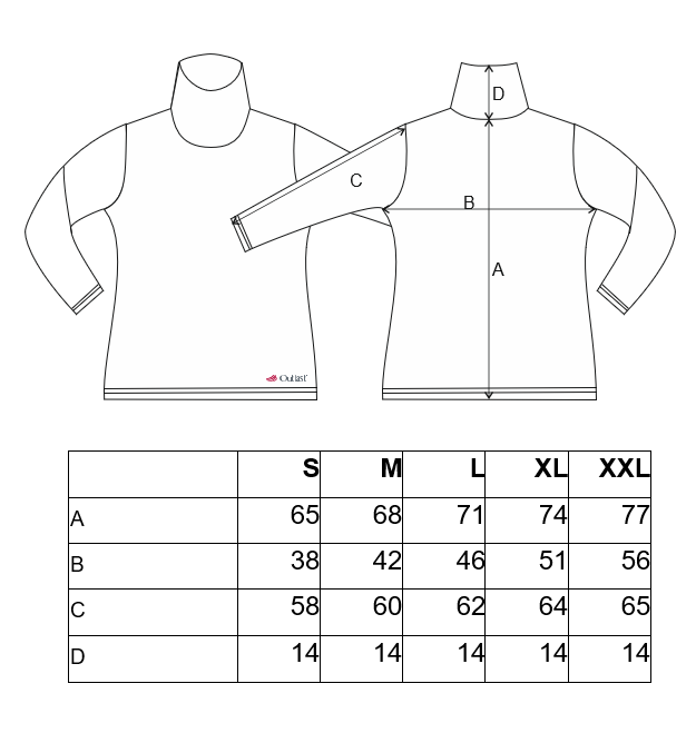 Maglietta da donna a collo alto DR sottile Outlast® - nero L - immagine 4