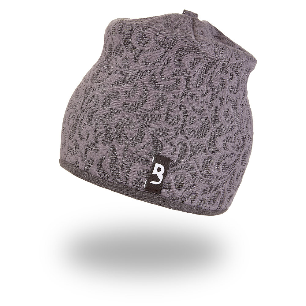 Bonnet doublé Outlast® - ornement/chiné gris foncé 5 | 49-53 cm