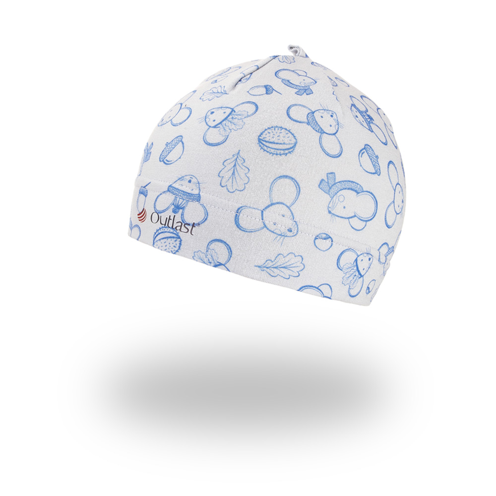 Bonnet coulissant extensible IMPRESSION Outlast ® - bleu glacier clair souris 2 | 39-41 cm