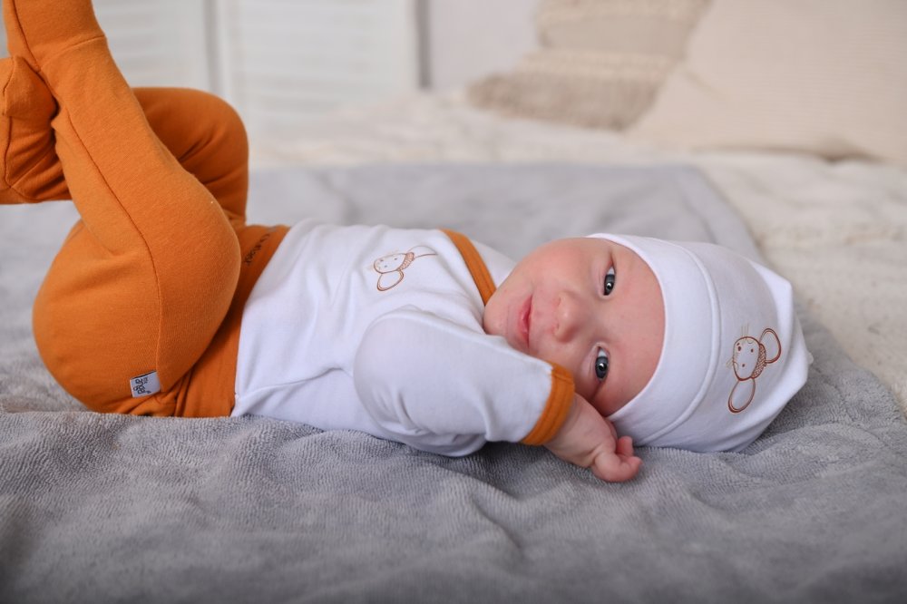 Bonnet à enfiler bébé image Outlast® - bleu glacier clair 3 | 42-44 cm – Image 3