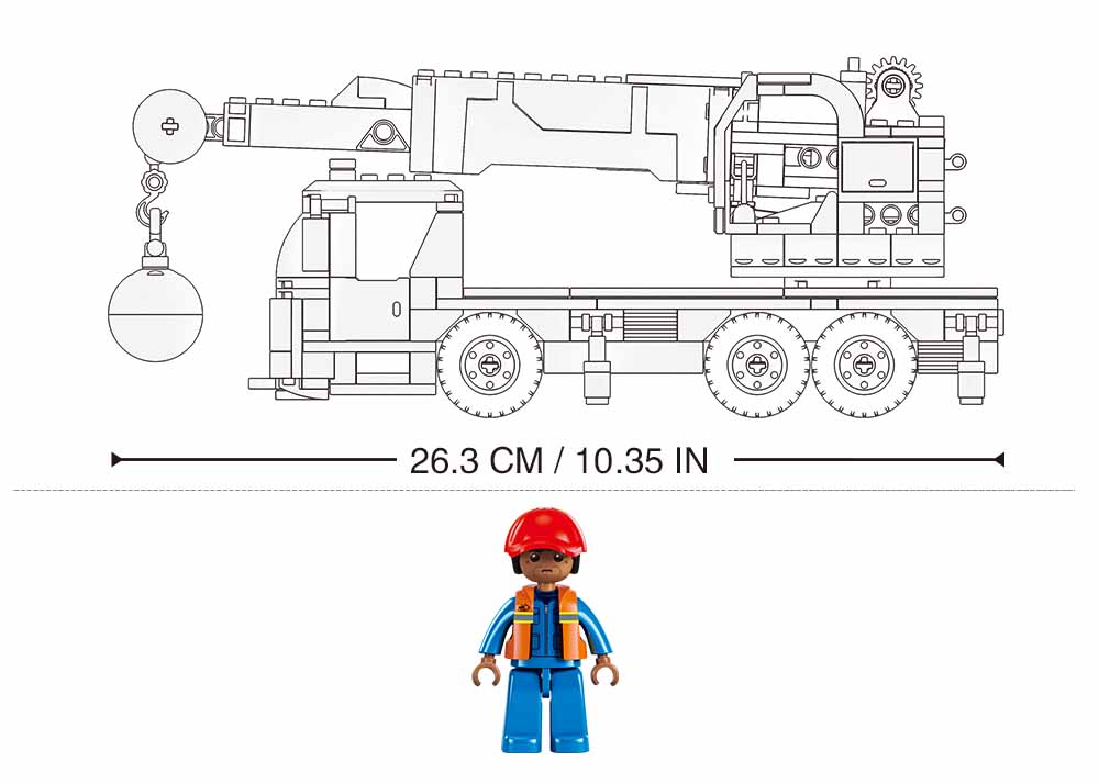 Sluban Town M38-B1195 Autojeřáb s demoliční koulí (obrázek 4)