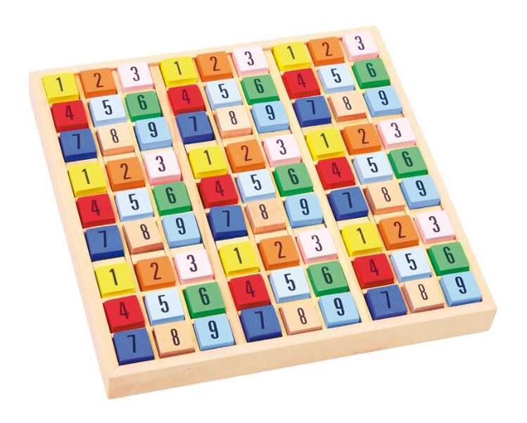 small foot Dřevěné sudoku barevné kostičky (obrázek 3)
