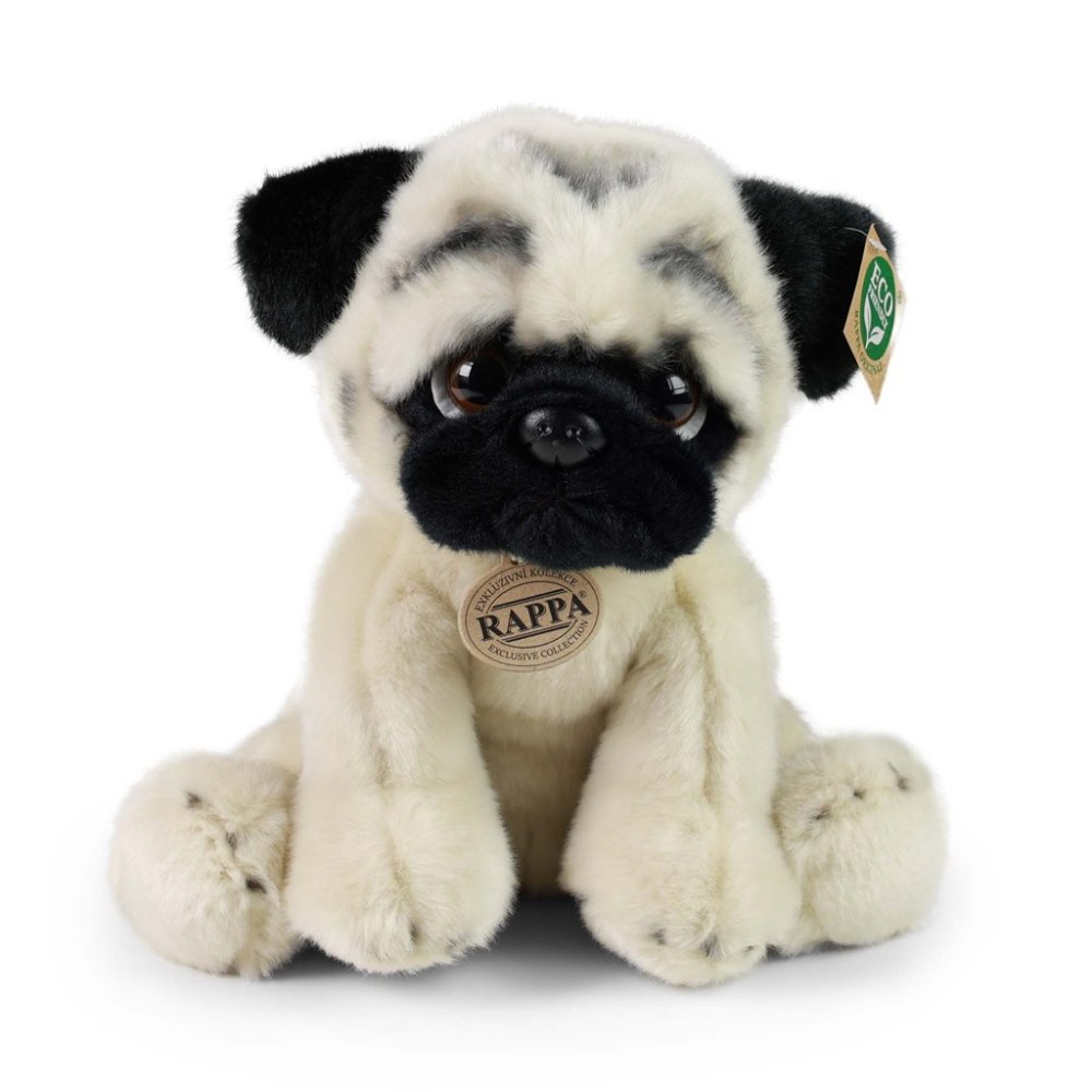 Rappa Plyšový pes mops 30 cm ECO-FRIENDLY (obrázek 4)