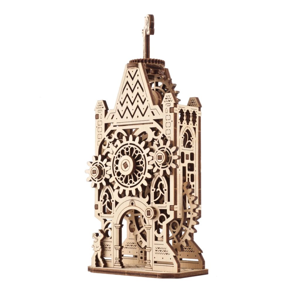 Ugears 3D dřevěné mechanické puzzle Hodinová věž (obrázek 9)