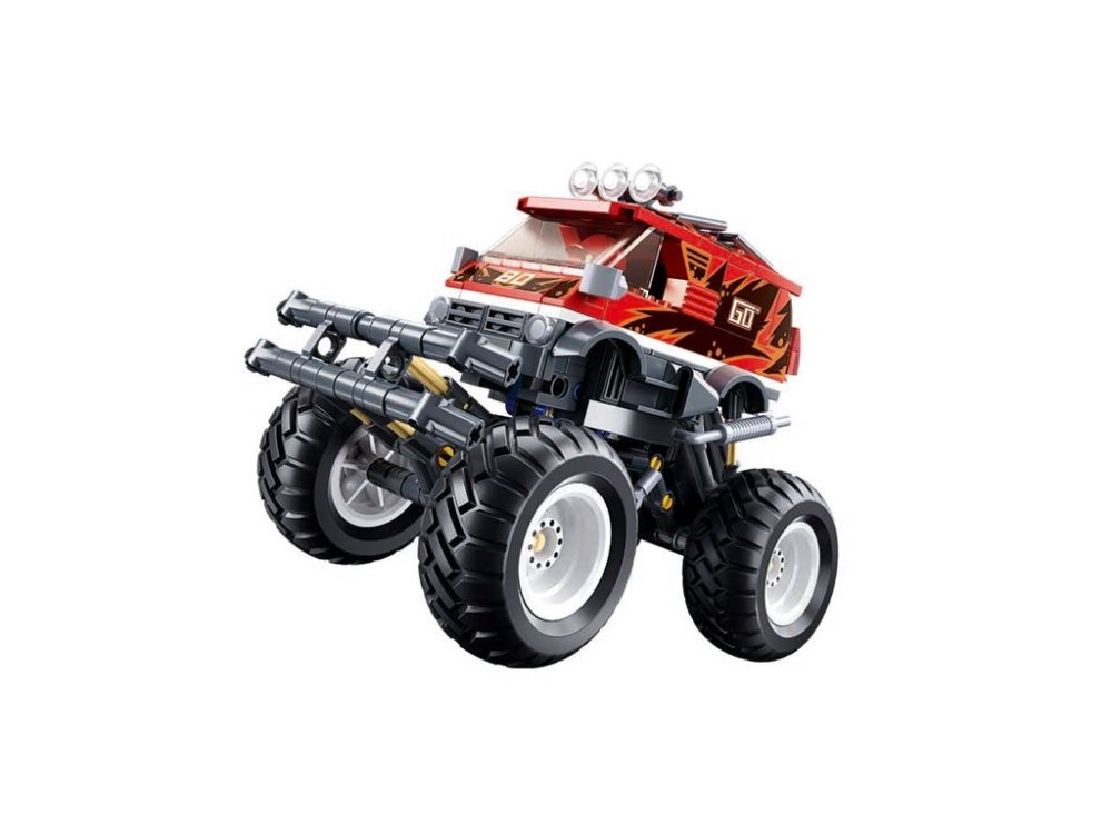Sluban Power Bricks Natahovací Červený Off-Road GO (obrázek 3)