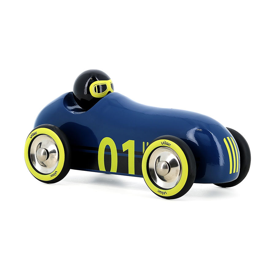Vilac Dřevěné auto Old Sport Compet tmavě modré