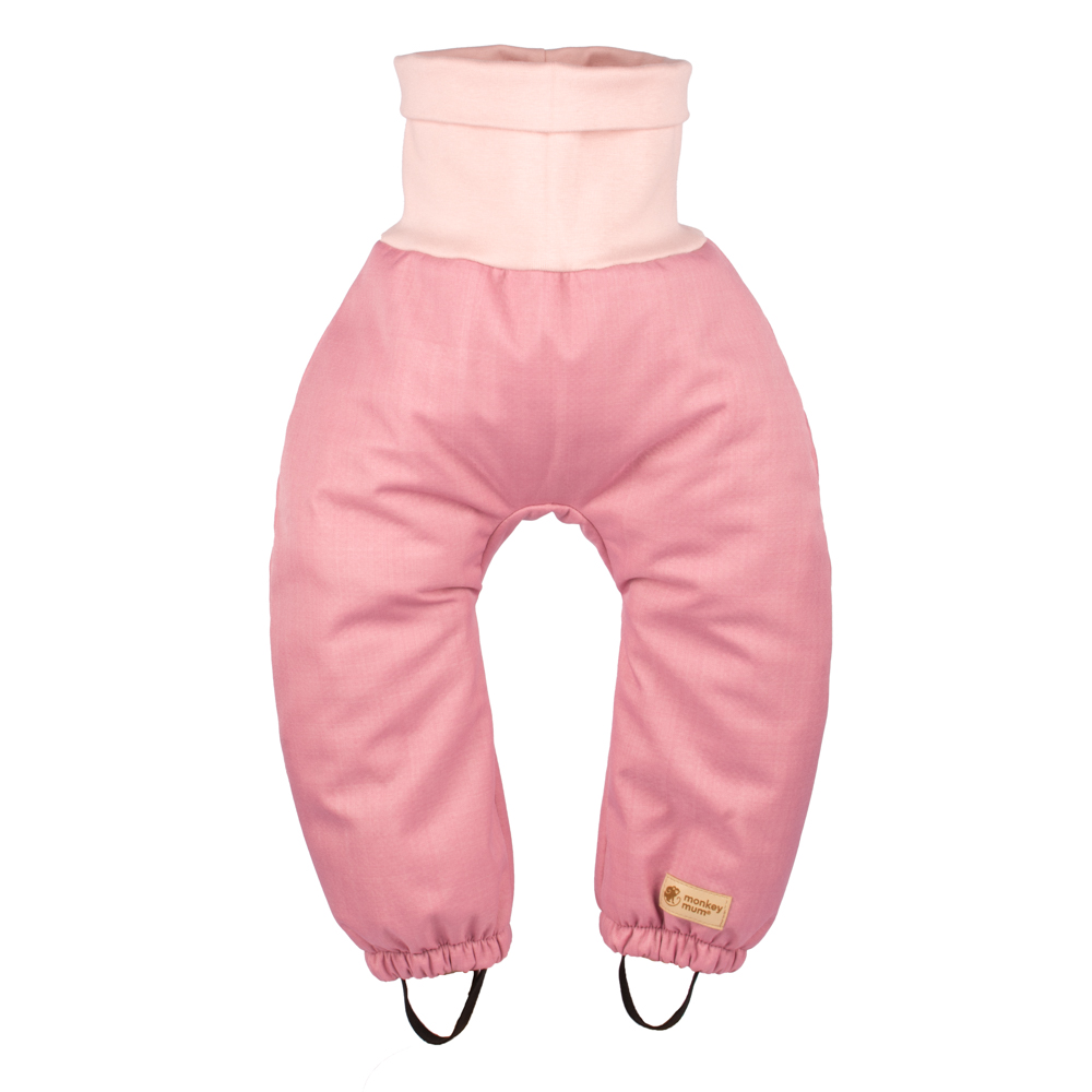 Pantaloni Reglabili Softshell Pentru Copii Cu Imitație Blană De Miel Monkey Mum® - Oiță Roz 74/80,Pantaloni Reglabili Softshell Pentru Copii Cu Imitaț