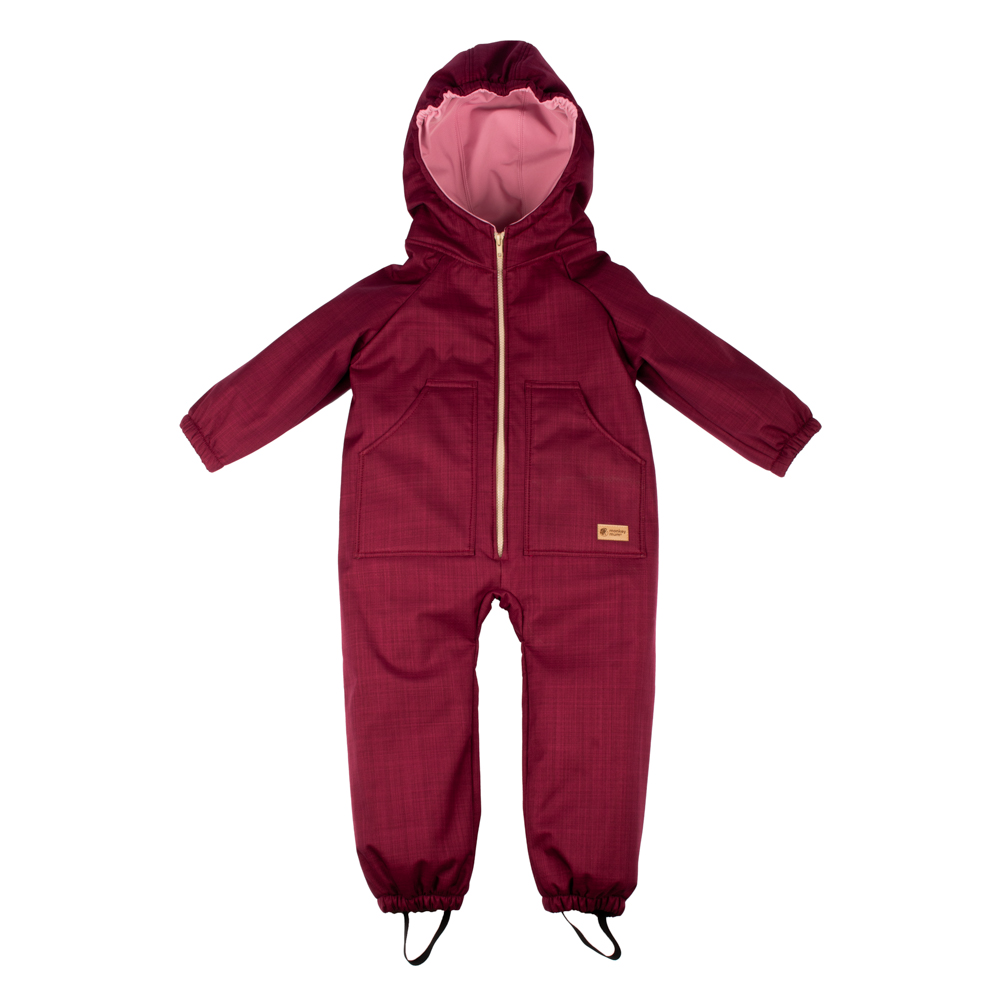 Monkey Mum® Baby Softshell Winter Jumpsuit With Sherpa - Little Burgundy Riding Hood - Sizes 98/104, 110/116 110/116,Monkey Mum® Baby Softshell Winter