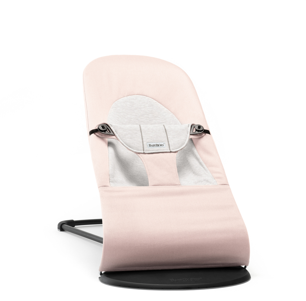 BABYBJÖRN Lounger Bliss, jasnoróżowy/szary, dżersej bawełniany
