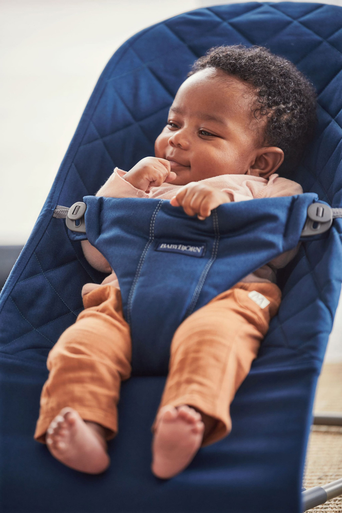 BABYBJÖRN Leżak Bliss Cotton, granatowy - obrazek 3