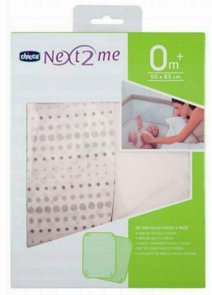 CHICCO Bed Sheet For Next2Me 2 Pieces - Air