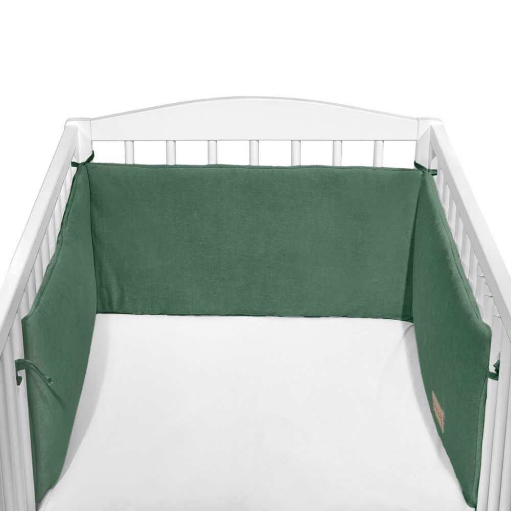 KLUPS Garde-corps Pour Lit Bébé Velours Vert 180x30 Cm