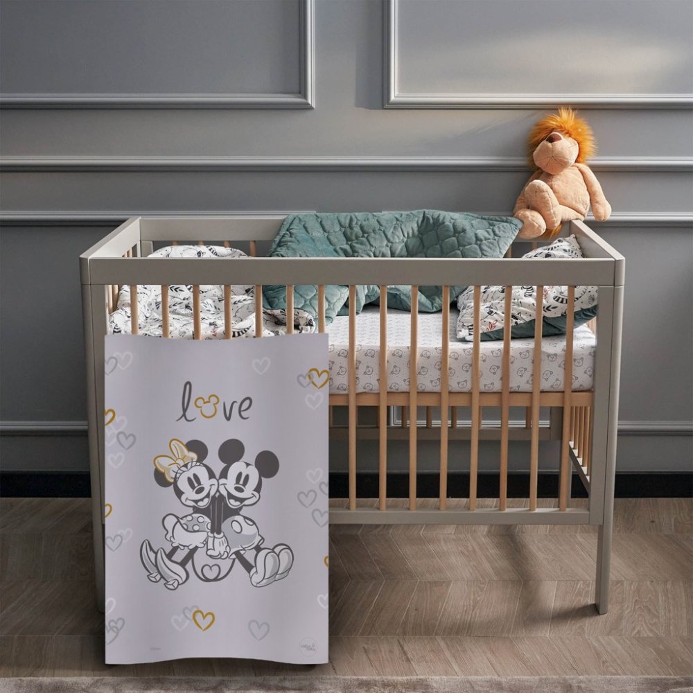 CEBA Podložka Prebaľovacia Mäkká COSY (50x70) Disney Minnie & Mickey Grey