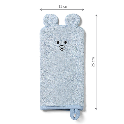 BABYONO Bambus-Waschlappen – Blau 25 X 12 Cm