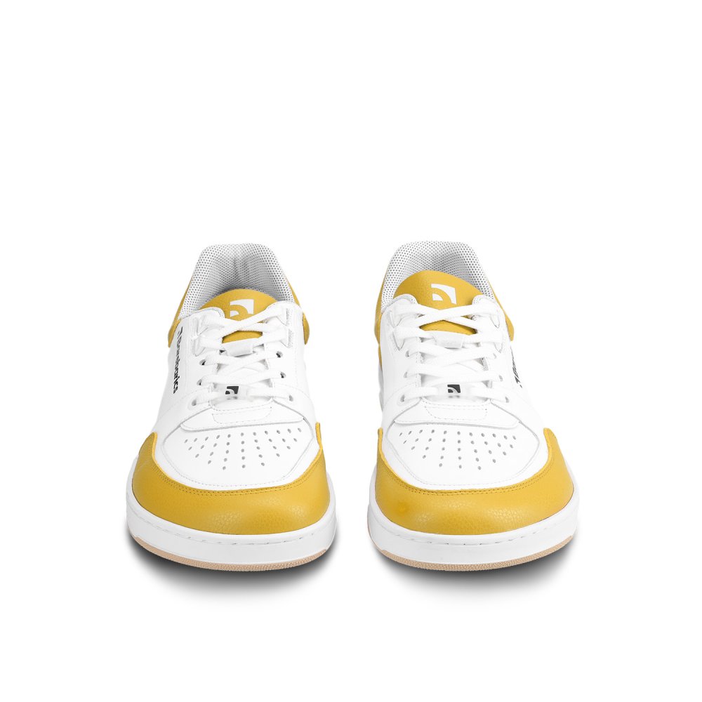 Barefoot Tenisky Barebarics Wave - White & Sunset Yellow 39 Yellow