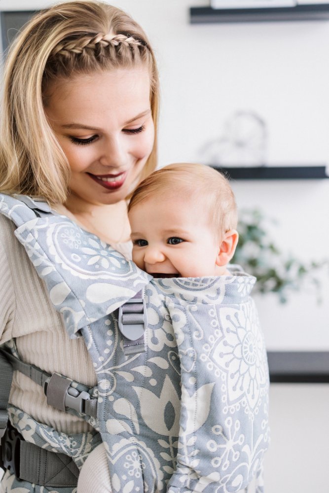 Babahordozó Be Lenka Mini - Folk - Szürke Klasické Bez Možnosti Křížení Grey