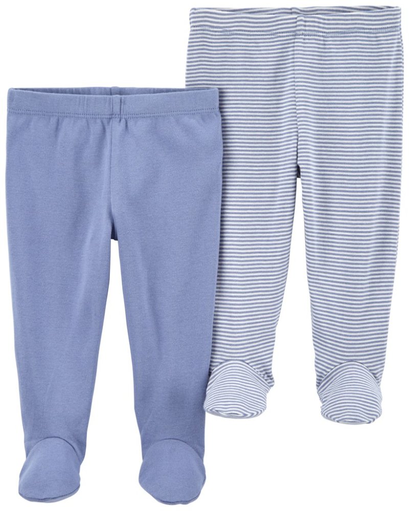 Barboteuse à rayures bleues CARTER'S pour garçons, 2 pièces, taille NB 56
