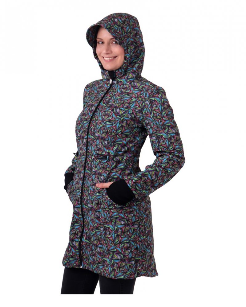 Manteau en softshell pour femmes Hana, triangles XL
