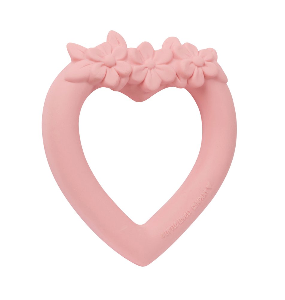 A Little Lovely Company - Massaggiagengive in caucciù - Cuore rosa - immagine 6