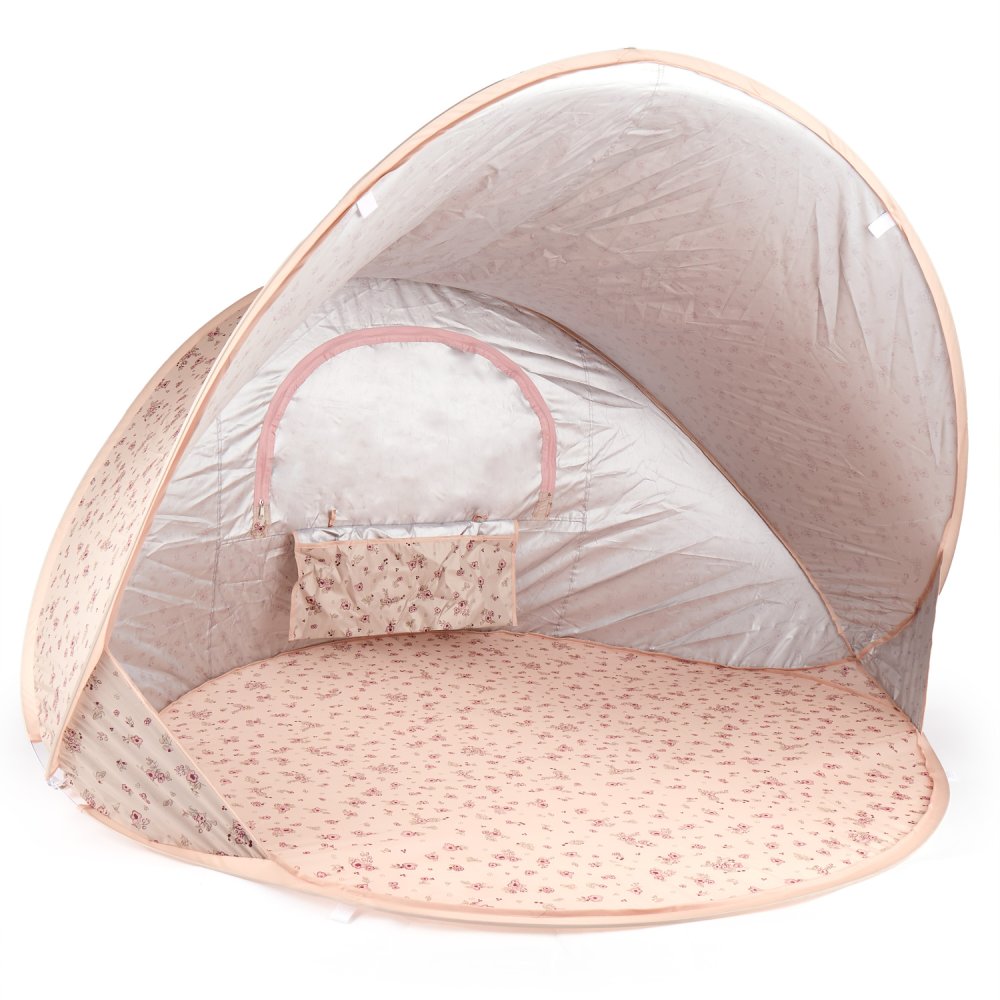 Bieco - Tenda da spiaggia pieghevole per bambini con protezione UV - dreamy Flowers