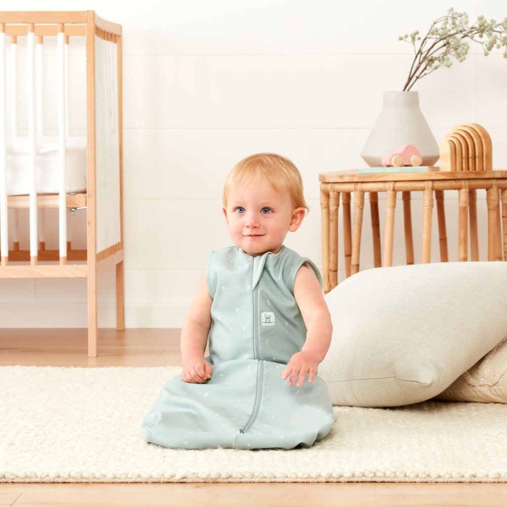 ERGOPOUCH Sac de couchage en coton biologique Jersey Sauge 8-24 m, 8-14 kg, 0,2 tog – Image 5