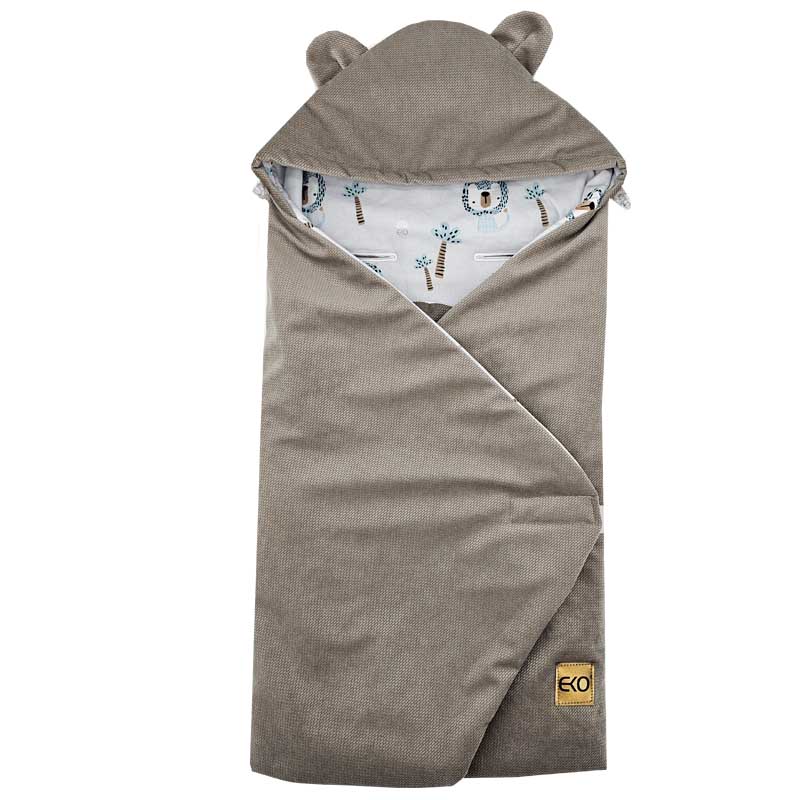 Saco de dormir EKO para silla de coche Velvet Lion beige - Imagen 3